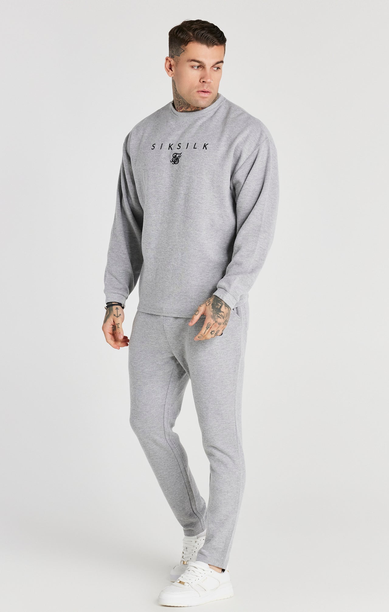 Grey Marl Rib Sweatshirt (2)