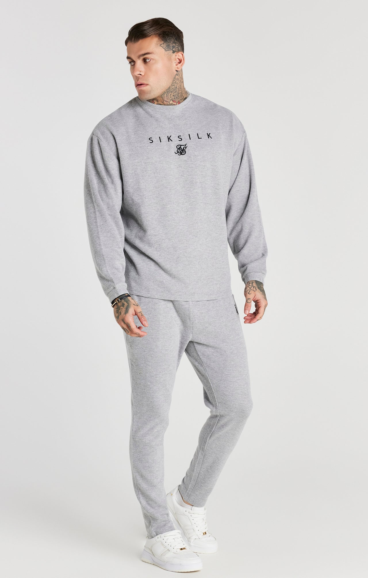 Grey Marl Rib Sweatshirt (4)