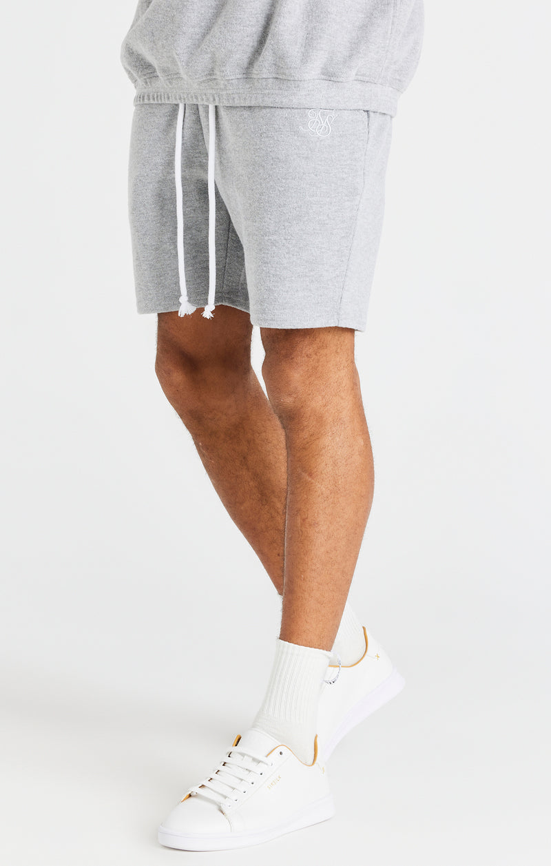 Grey Rib Relaxed Short