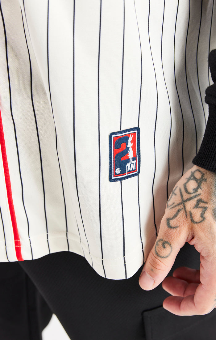 Ecru Space Jam X SikSilk Baseball Jersey