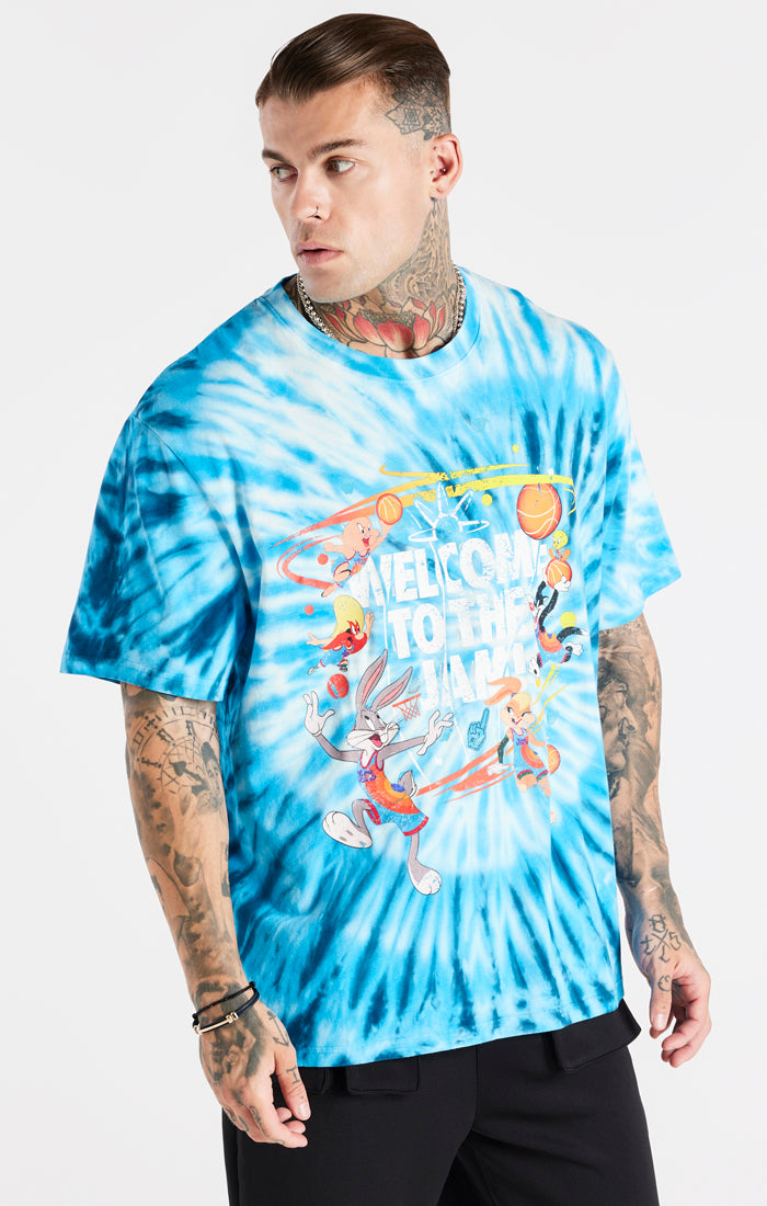 Blue Space Jam x SikSilk Graphic T-Shirt