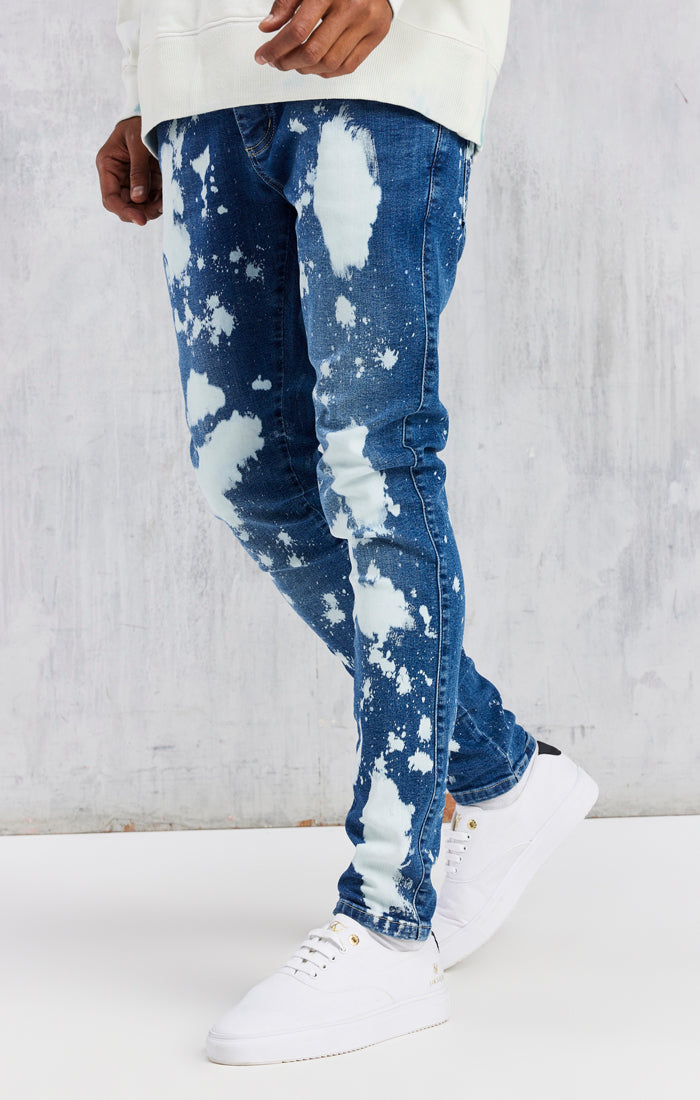 Blue Space Jam x SikSilk Applique Jean