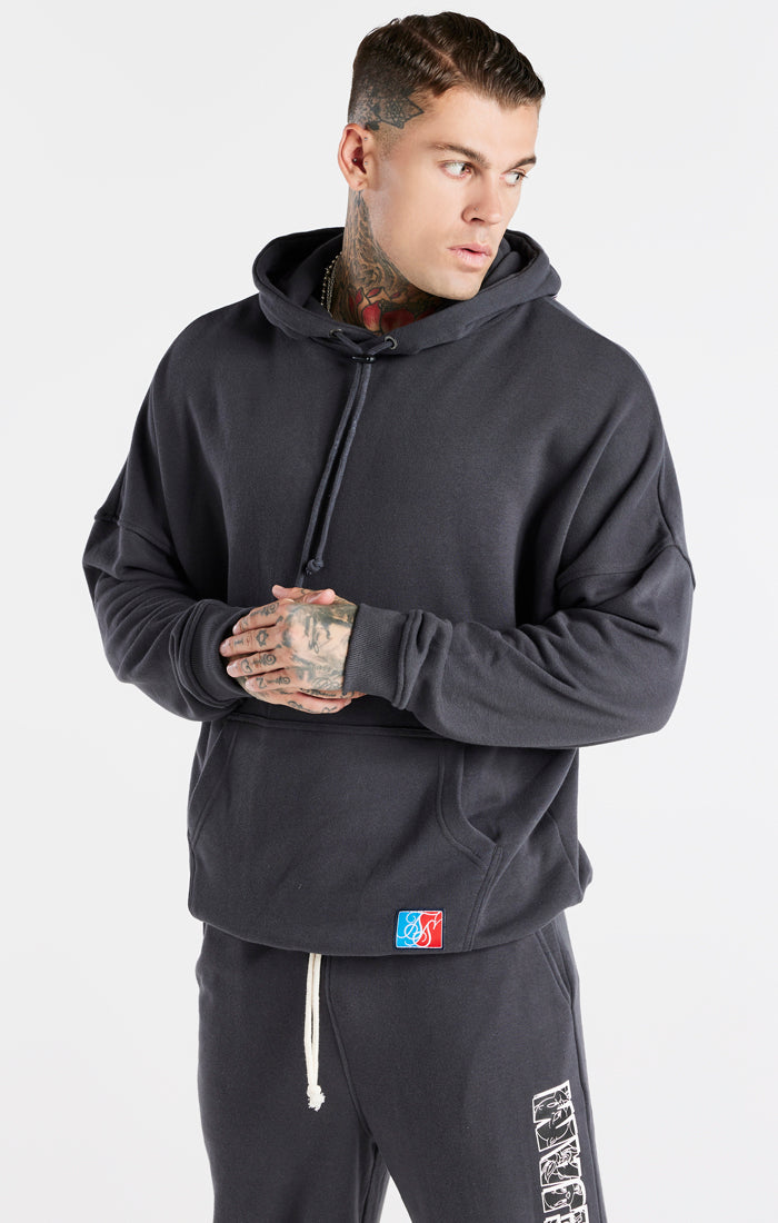 Grey Space Jam x SikSilk Oversized Hoodie