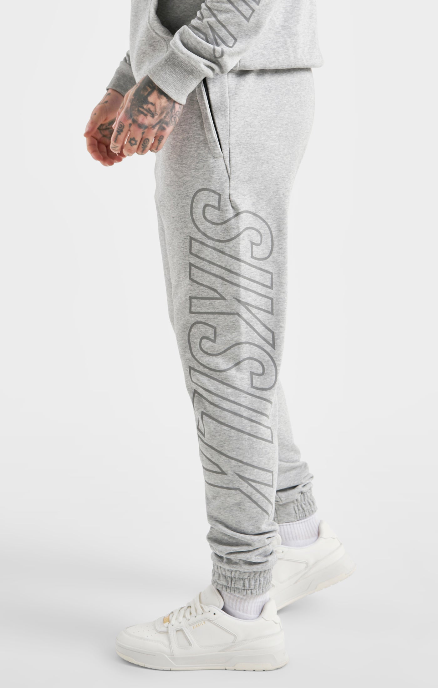 Load image into Gallery viewer, Grey Marl Track Pant