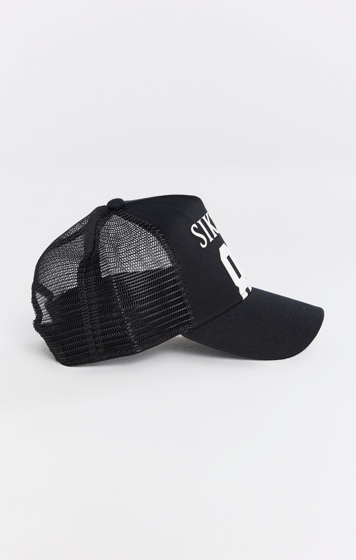 Black And White 89 Mesh Trucker Cap (1)