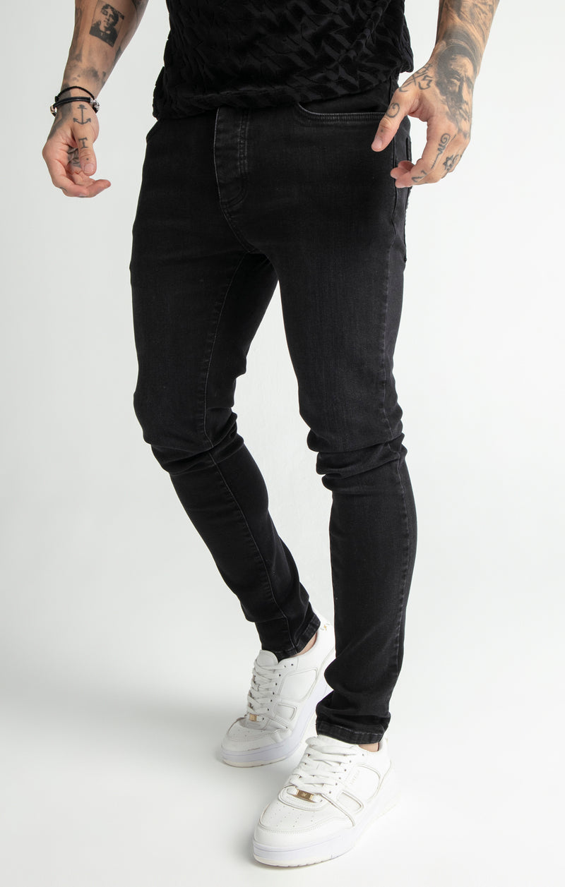 Messi x SikSilk Black Slim Fit Jean