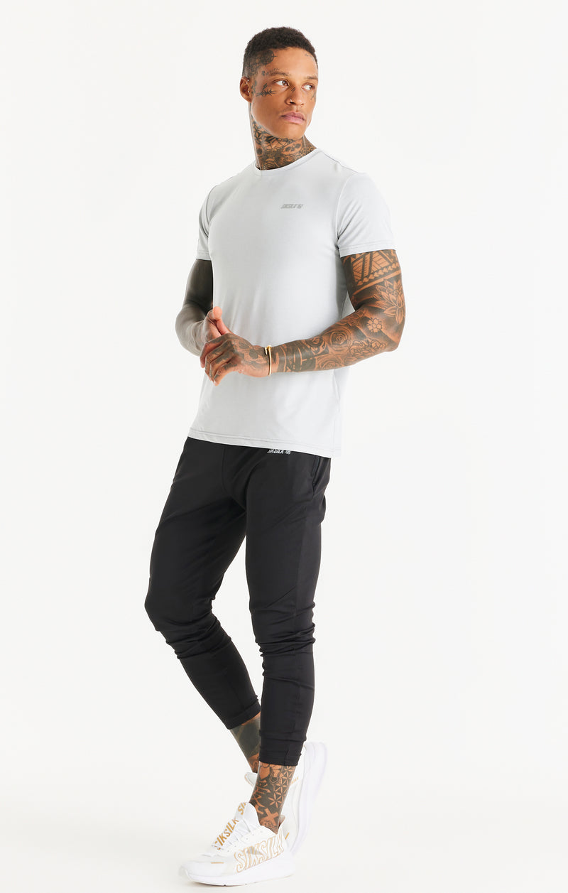 Grey Marl Sports Poly T-Shirt (1)