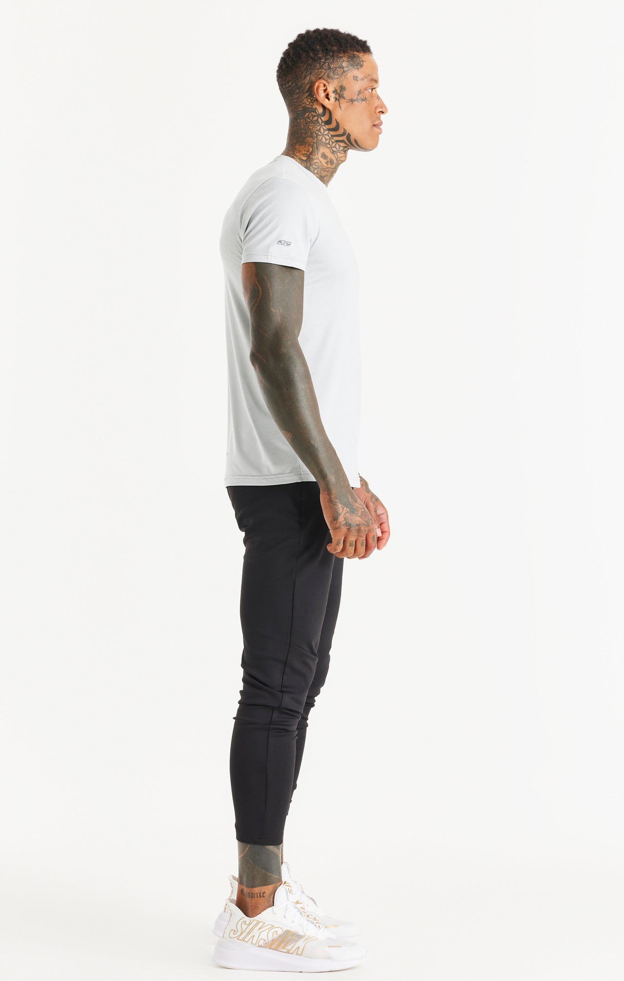 Grey Marl Sports Poly T-Shirt (4)