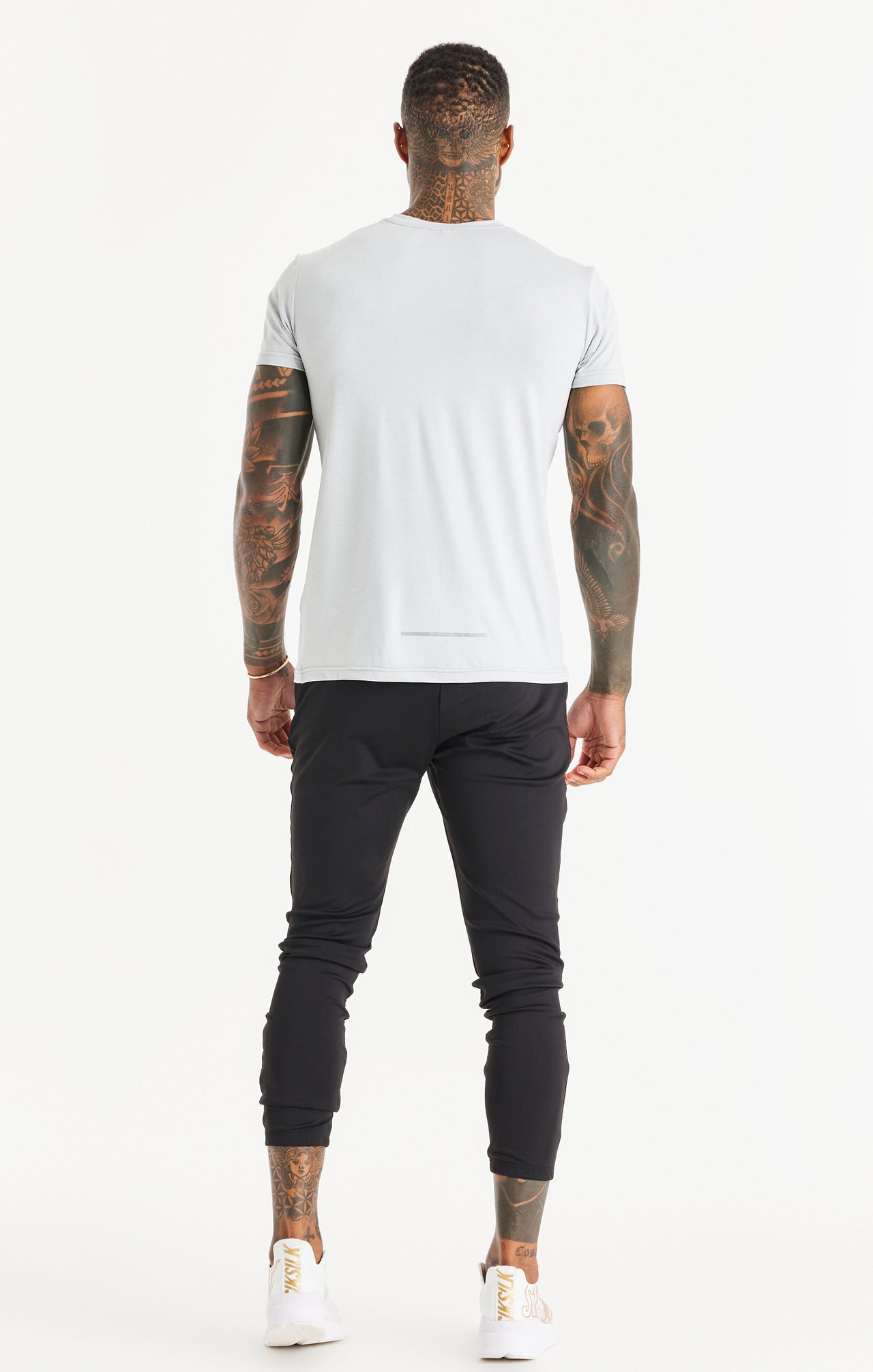 Grey Marl Sports Poly T-Shirt (3)