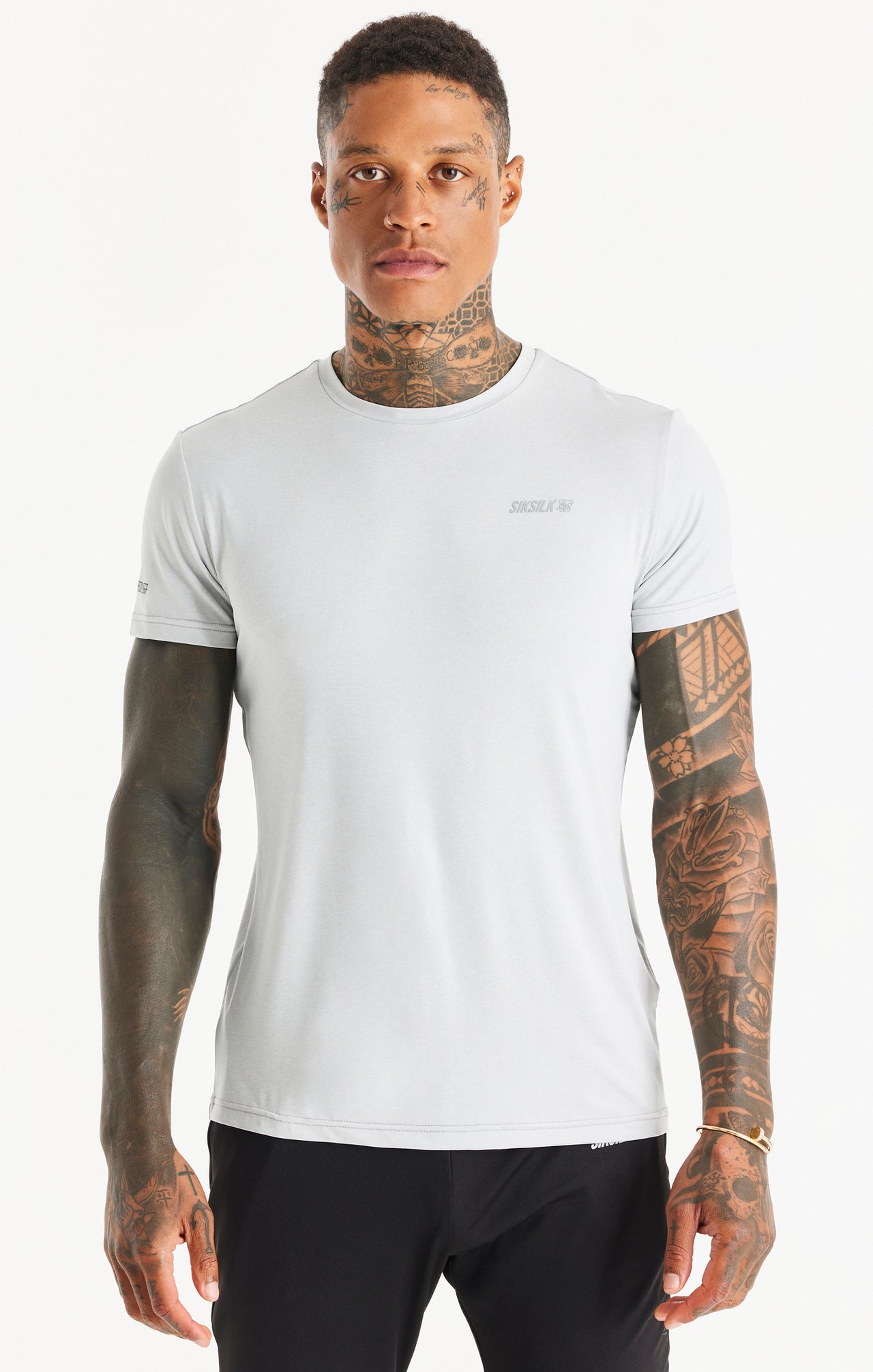 Grey Marl Sports Poly T-Shirt