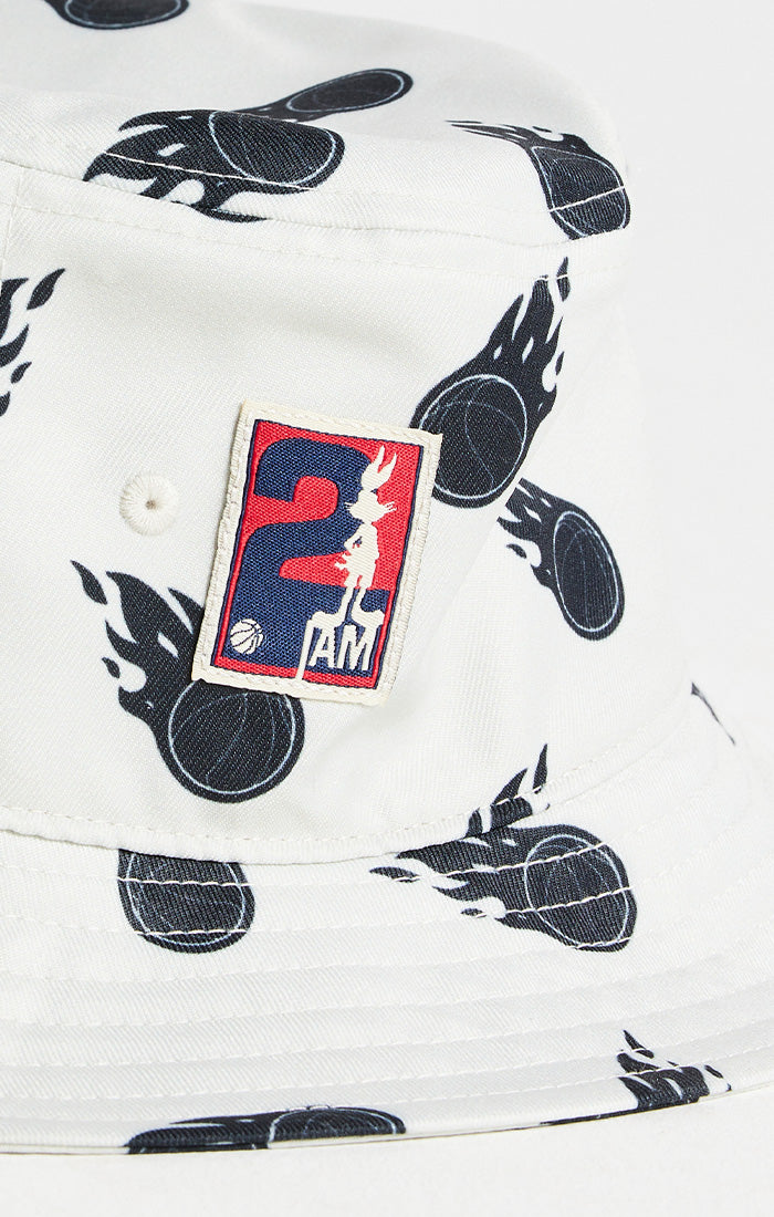 Ecru Space Jam x SikSilk Aop Bucket Hat (1)