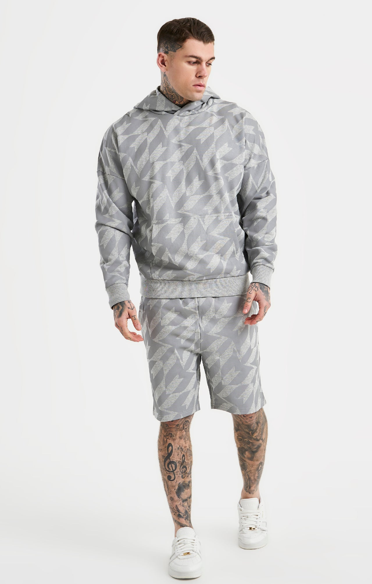 Messi x SikSilk Silver Print Hoodie (2)