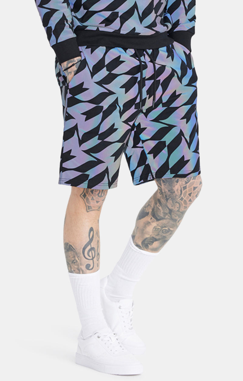 Messi x SikSilk Black Iridescent Short