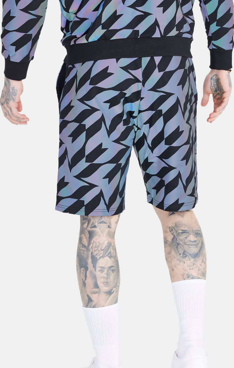 Messi x SikSilk Black Iridescent Short (1)