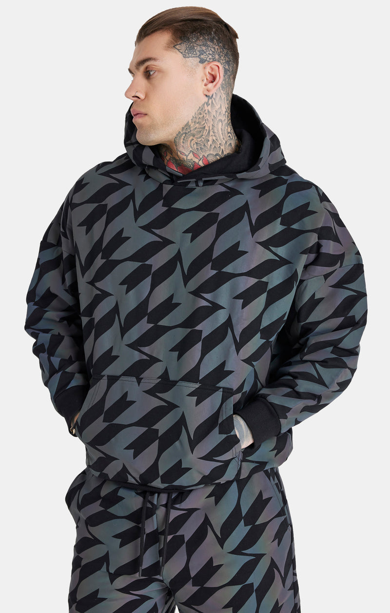 Messi x SikSilk Black Iridescent Hoodie