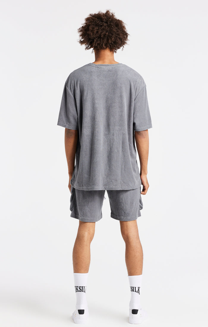 Grey Towelling Oversized T-Shirt (2)