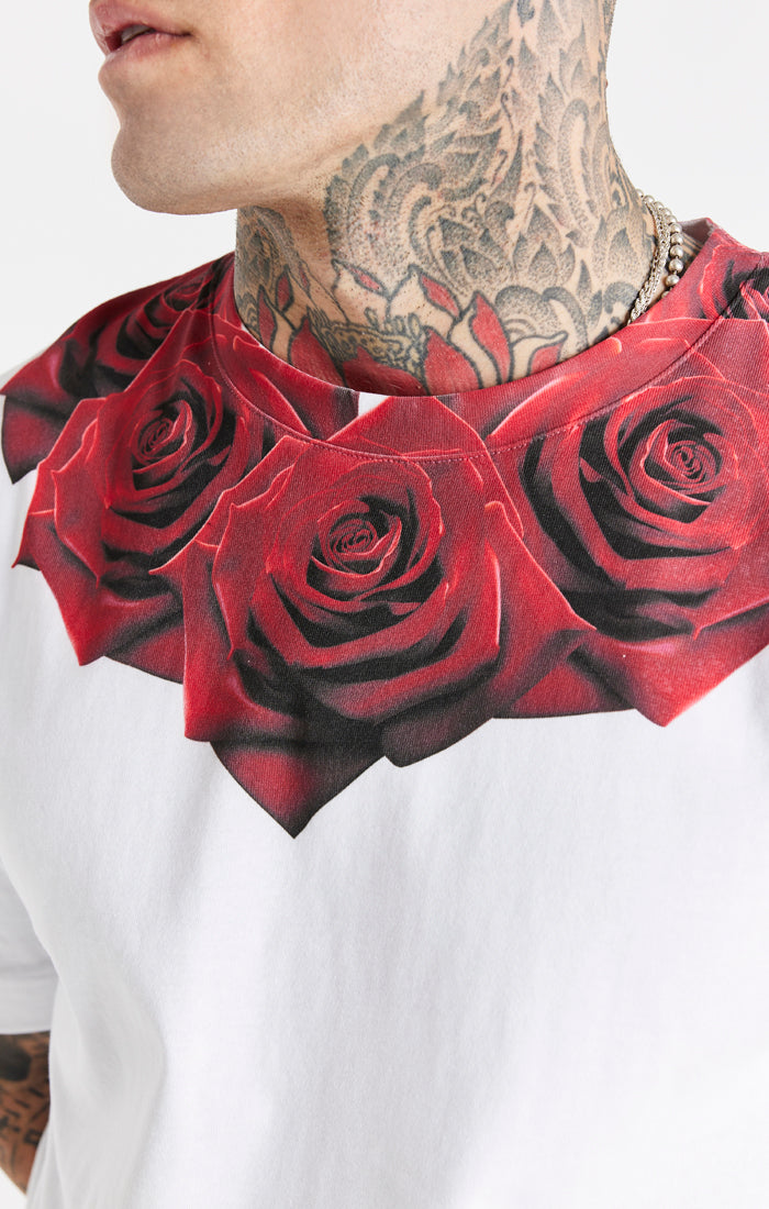 SikSilk Relaxed Fit Rose Tee - White (2)