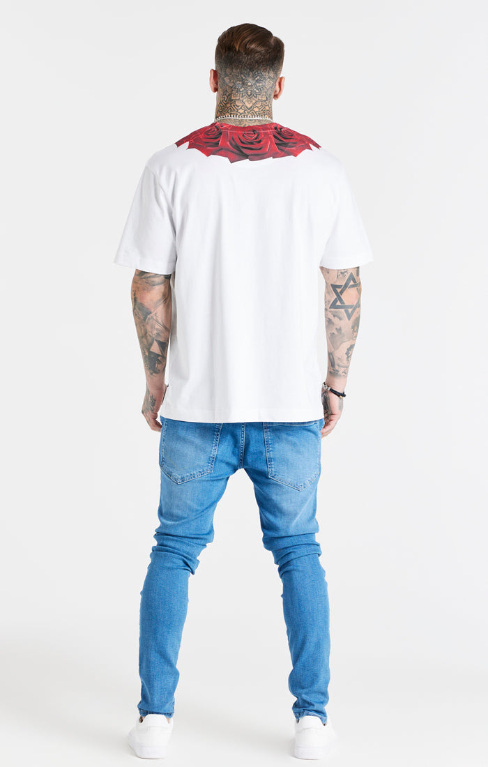 SikSilk Relaxed Fit Rose Tee - White (6)