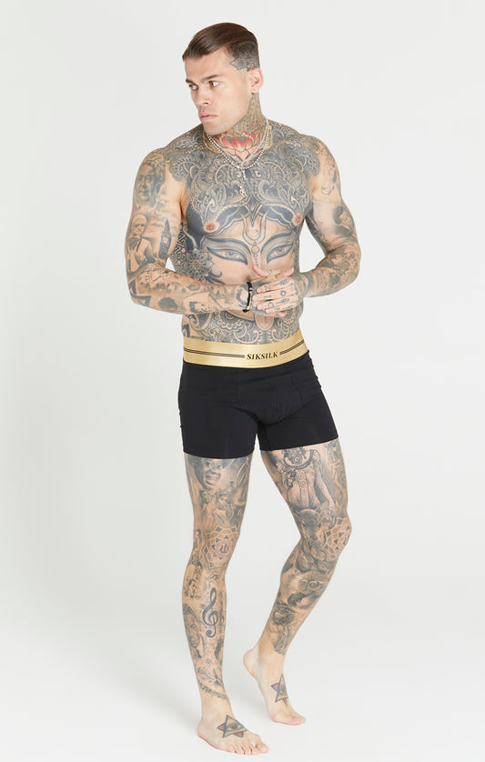 Black Satin Tape Boxers