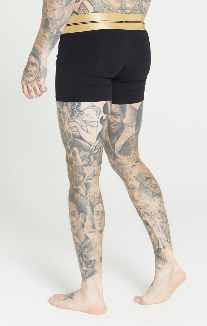 Load image into Gallery viewer, Black Satin Tape Boxers (14)
