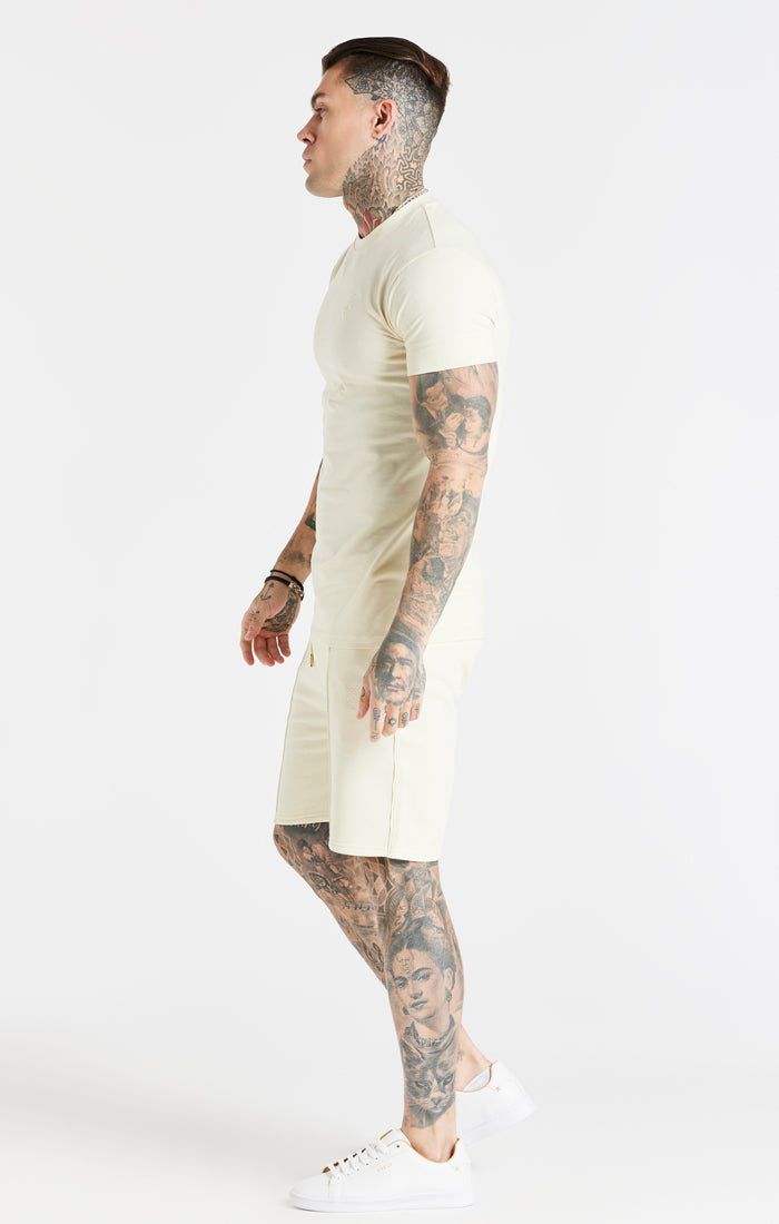 Ecru Smart Muscle Fit T-Shirt (3)