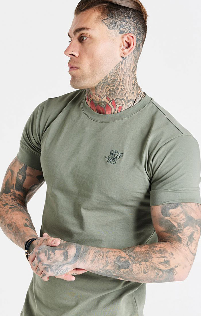 Khaki Smart S Muscle Fit T-Shirt