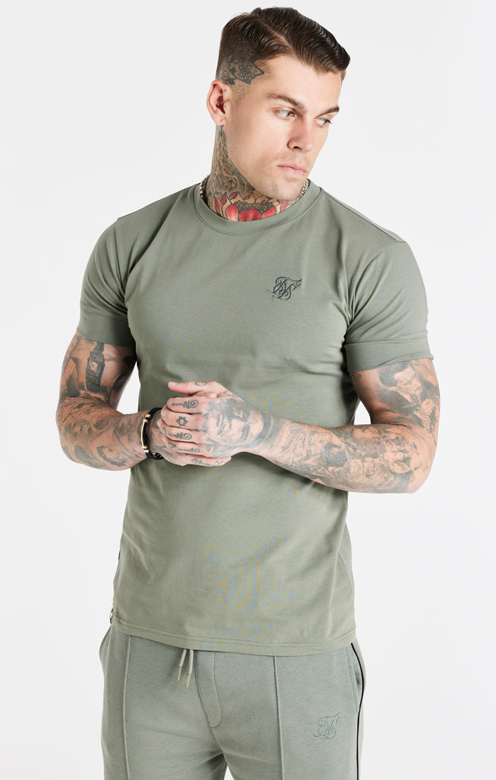 Khaki Smart S Muscle Fit T-Shirt (1)