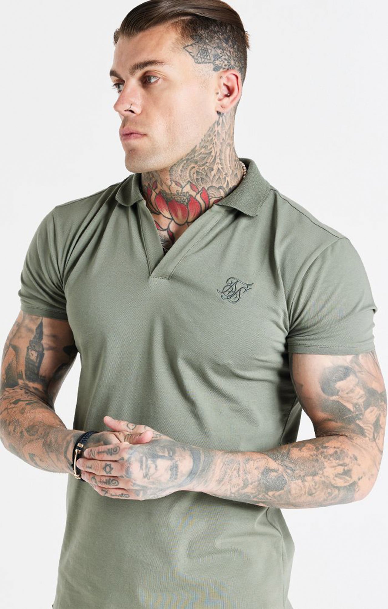 SikSilk Smart Essentials Polo - Khaki