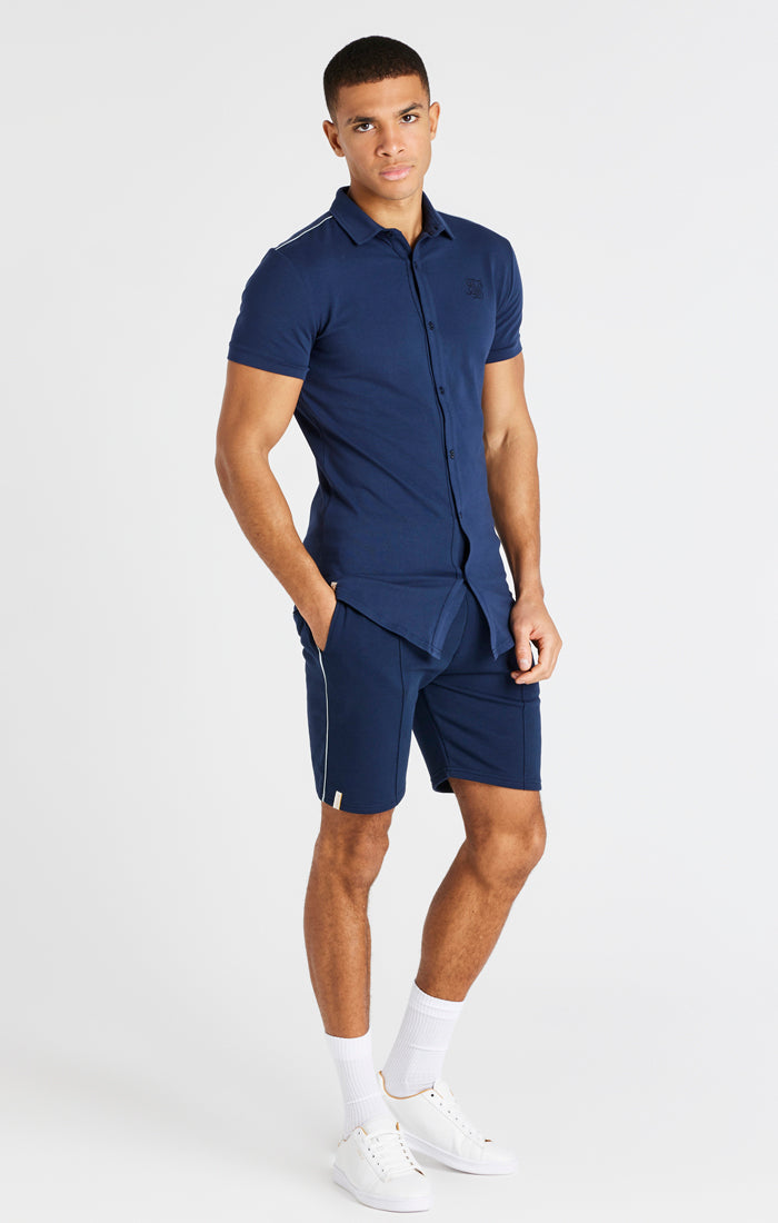 Load image into Gallery viewer, Navy Smart Short (5)