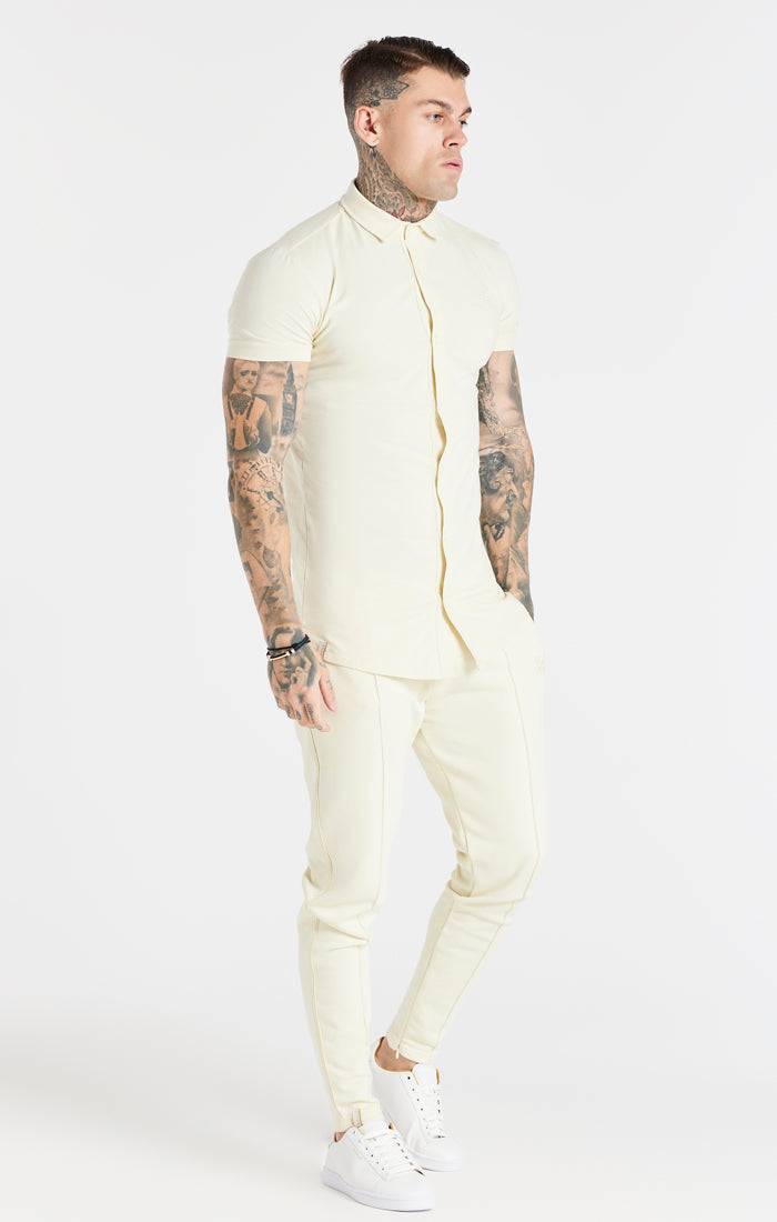 SikSilk Smart Essential Shirt - Ecru (3)