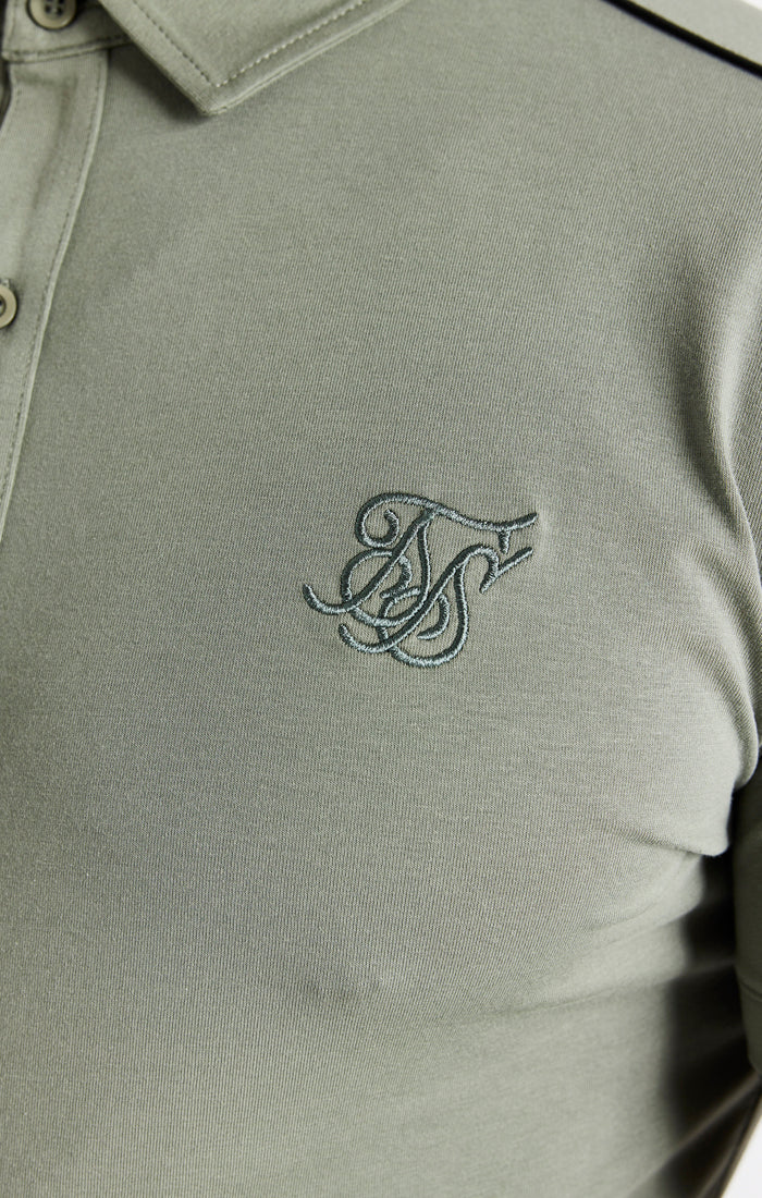 Khaki Grandad Collar Shirt (4)