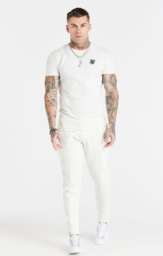 Snow Marl Herringbone Muscle Fit T-Shirt