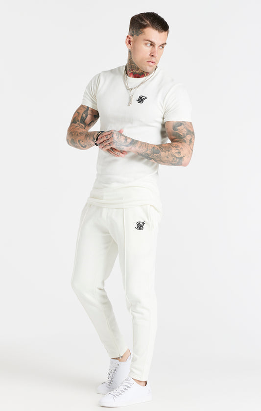 Snow Marl Herringbone Muscle Fit T-Shirt