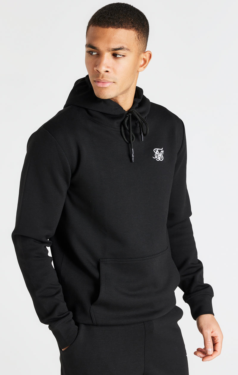 Black Overhead Poly Hoodie