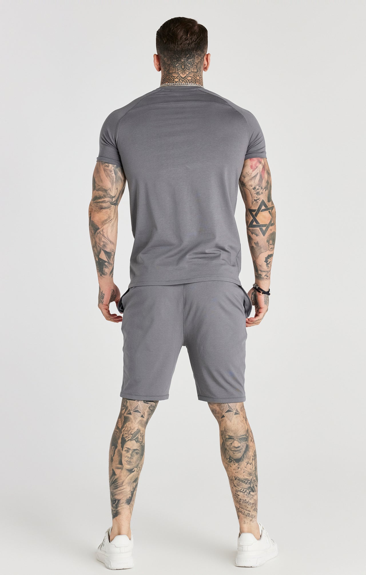 Grey Twin Set T-Shirt And Short (1)