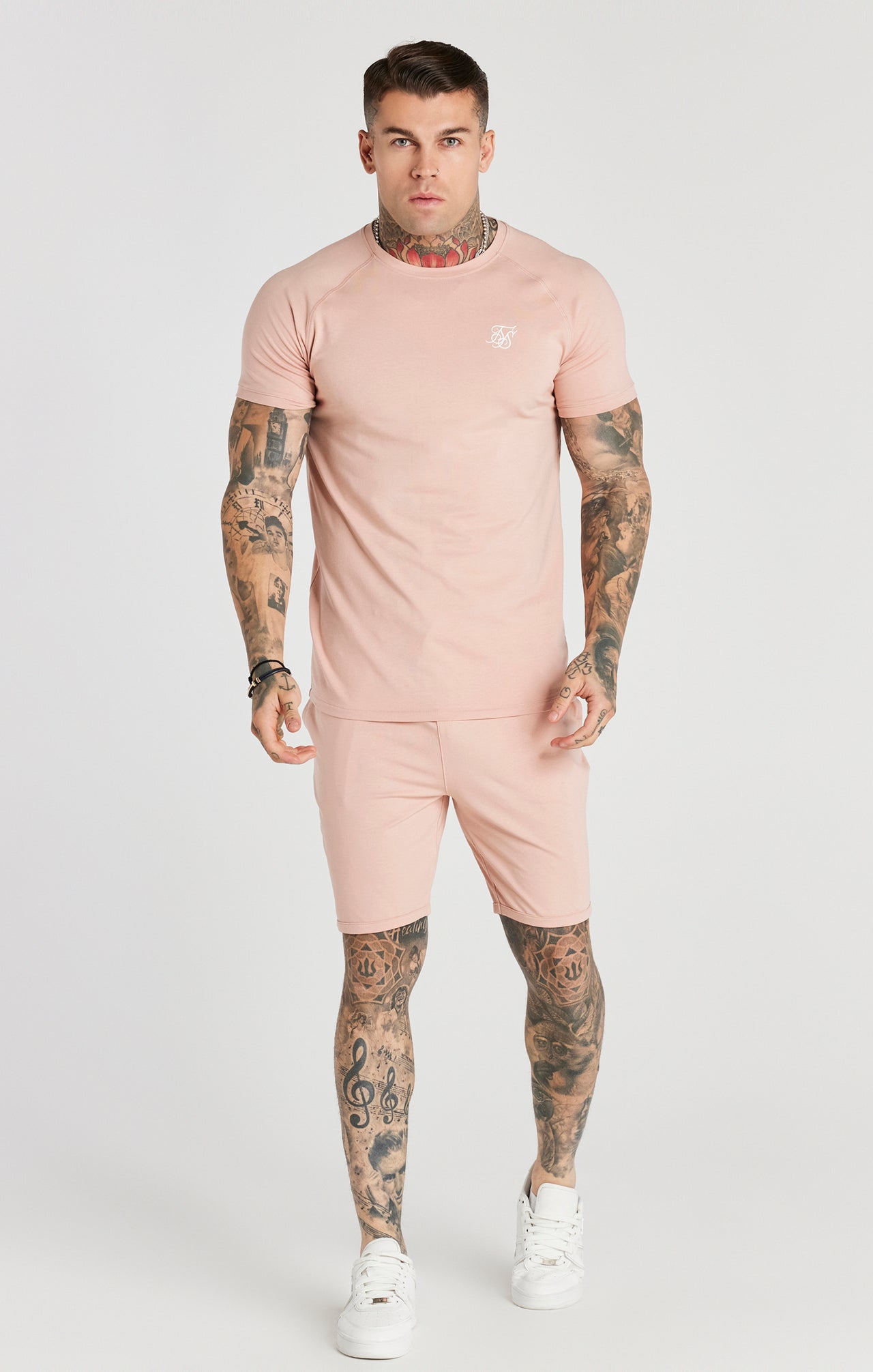 Pink Twin Set T-Shirt And Short