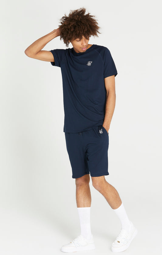 Navy T-Shirt And Short Twin Set