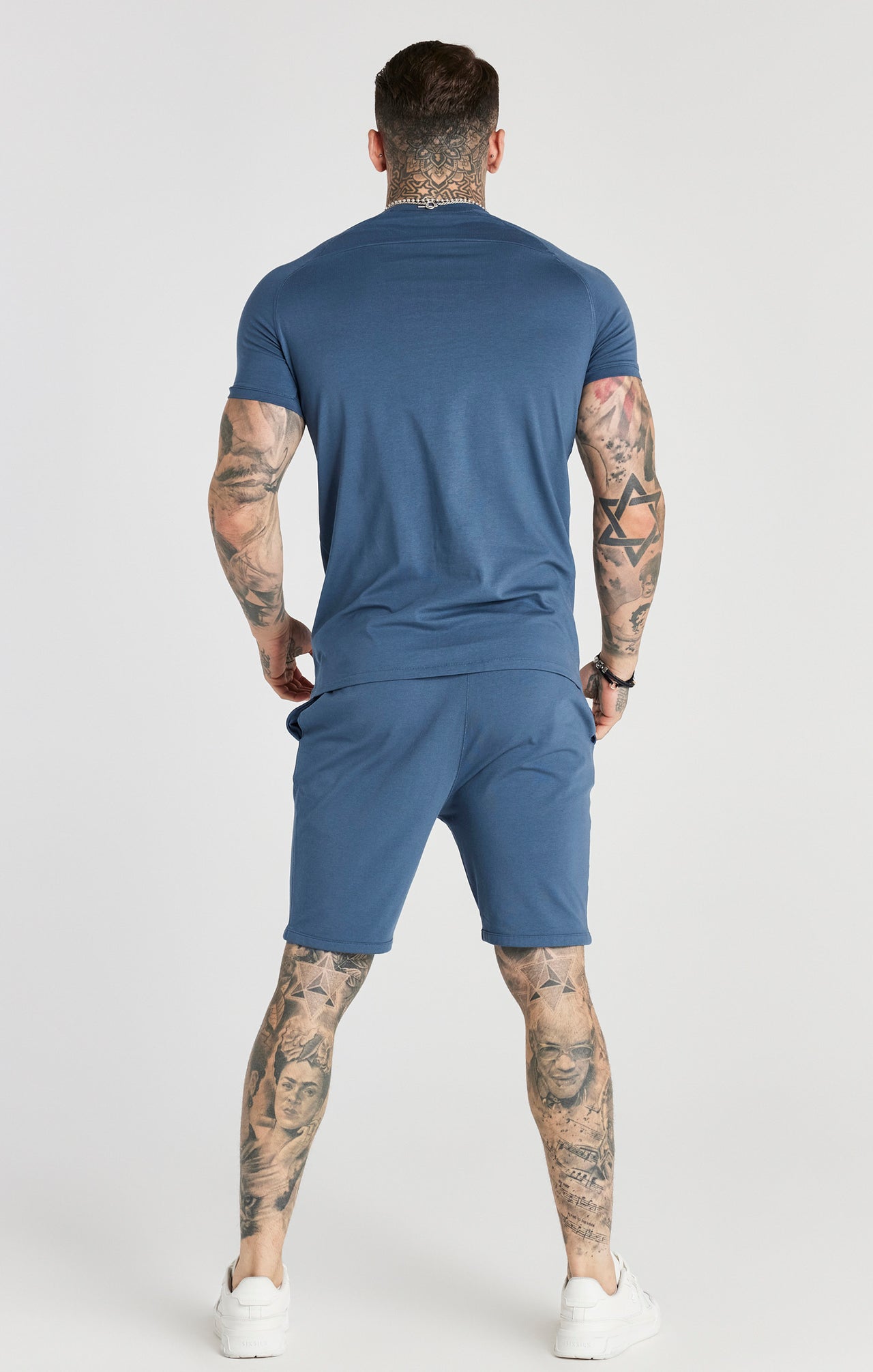Blue Twin Set T-Shirt And Short (1)
