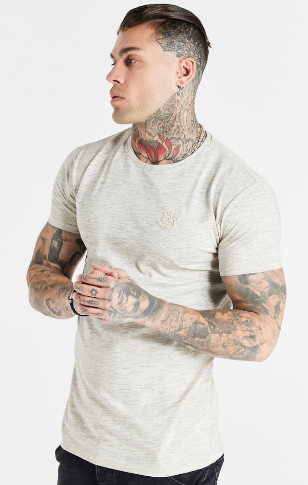 Snow Marl Muscle Fit T-Shirt
