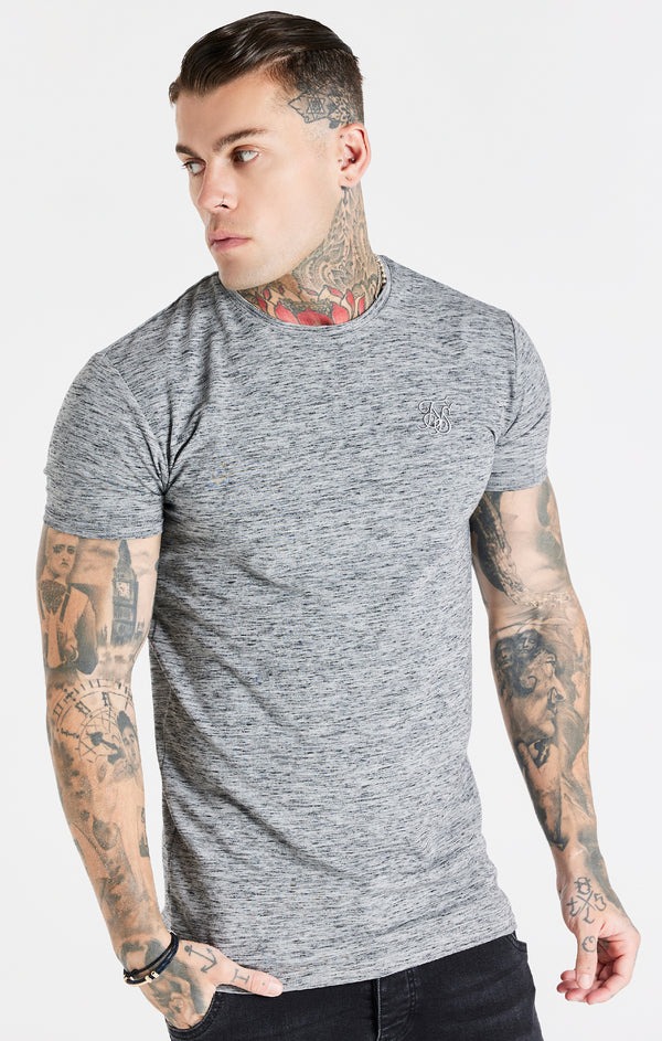 Grey Marl Muscle T-Shirt