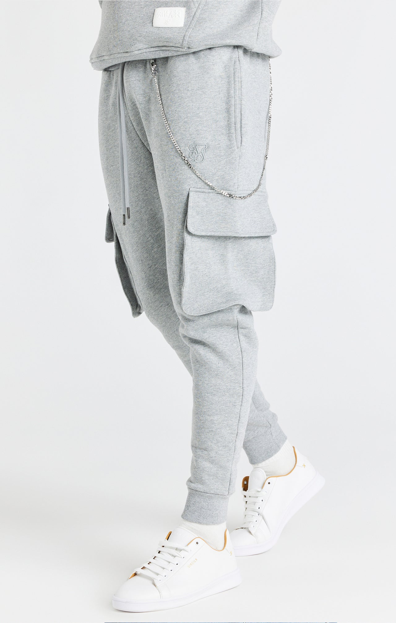 Grey Chain Cargo Jogger