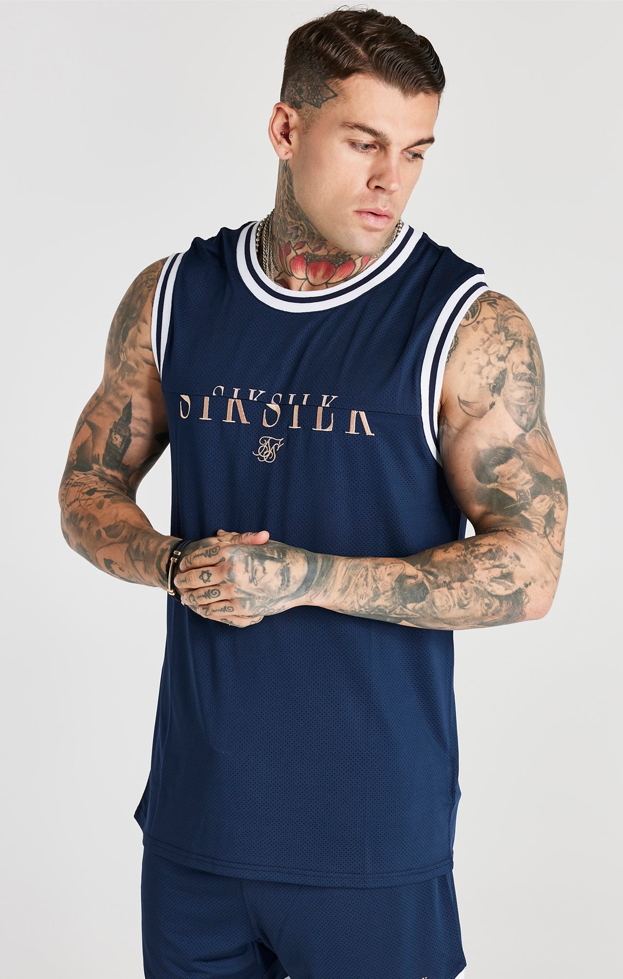 Navy Baseball Vest