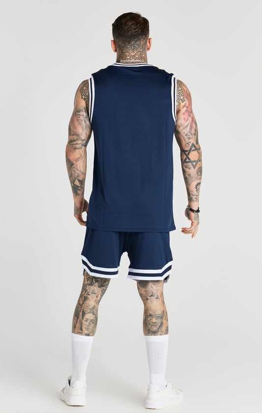Navy Baseball Vest