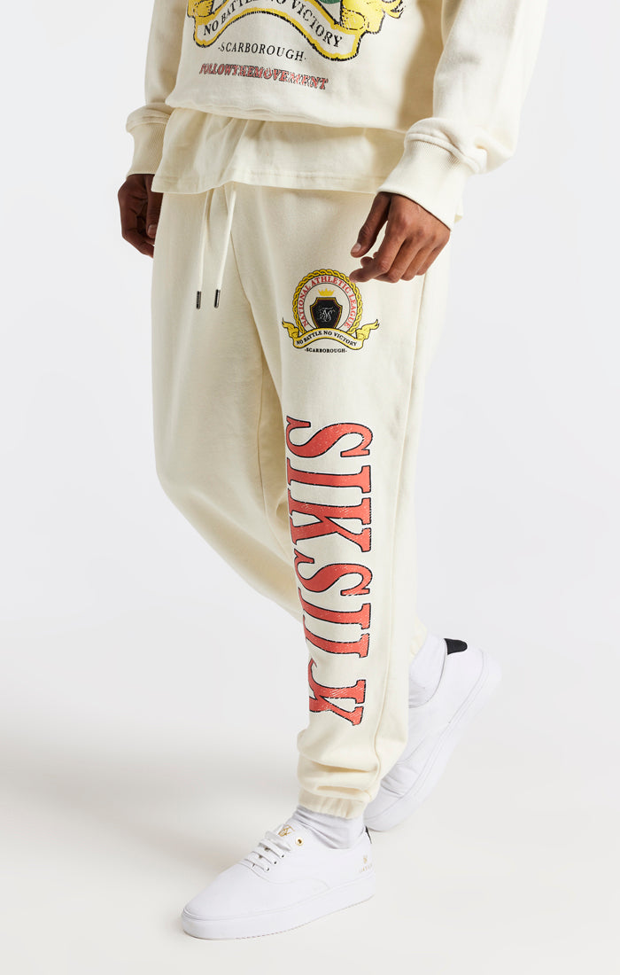 Ecru Varsity Jogger