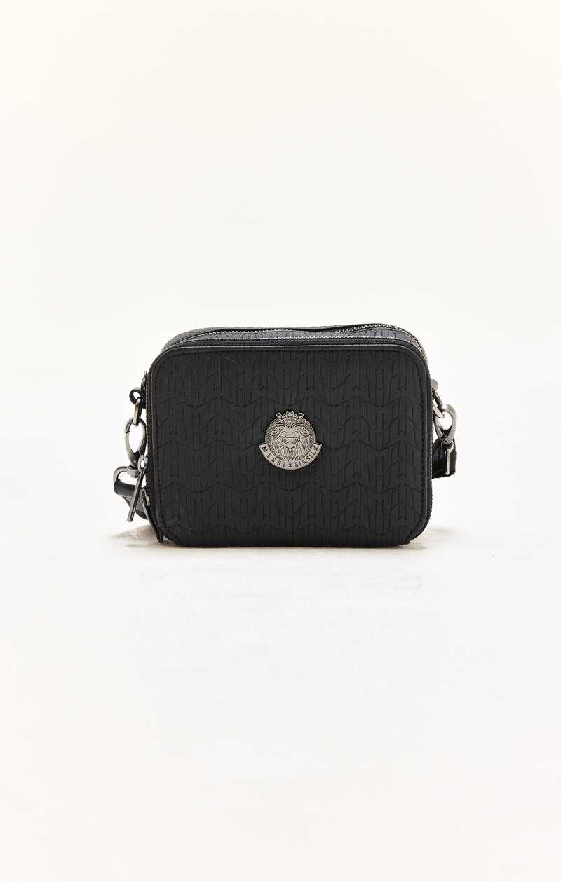 Messi X SikSilk Shoulder Bag - Black & Gunmetal