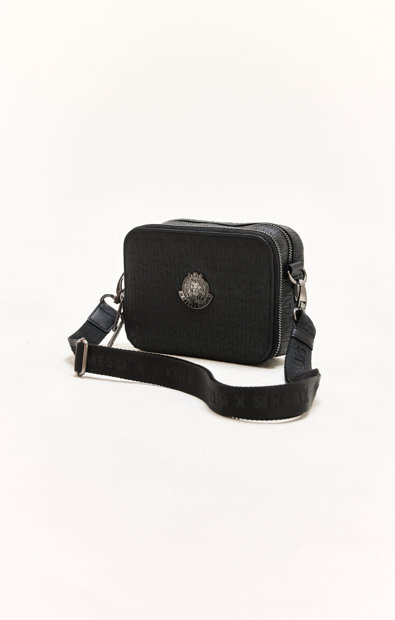 Messi X SikSilk Shoulder Bag - Black & Gunmetal (1)