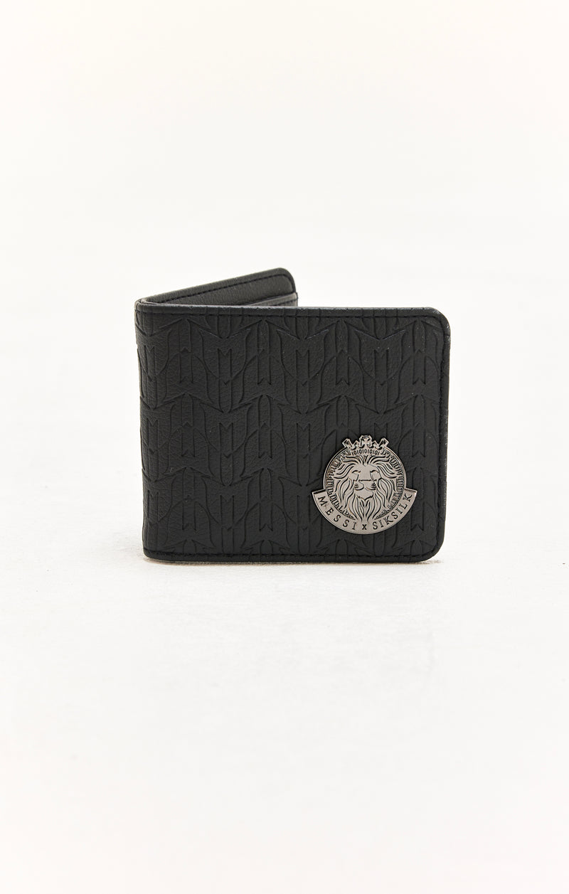 Messi X SikSilk Wallet - Black & Gunmetal