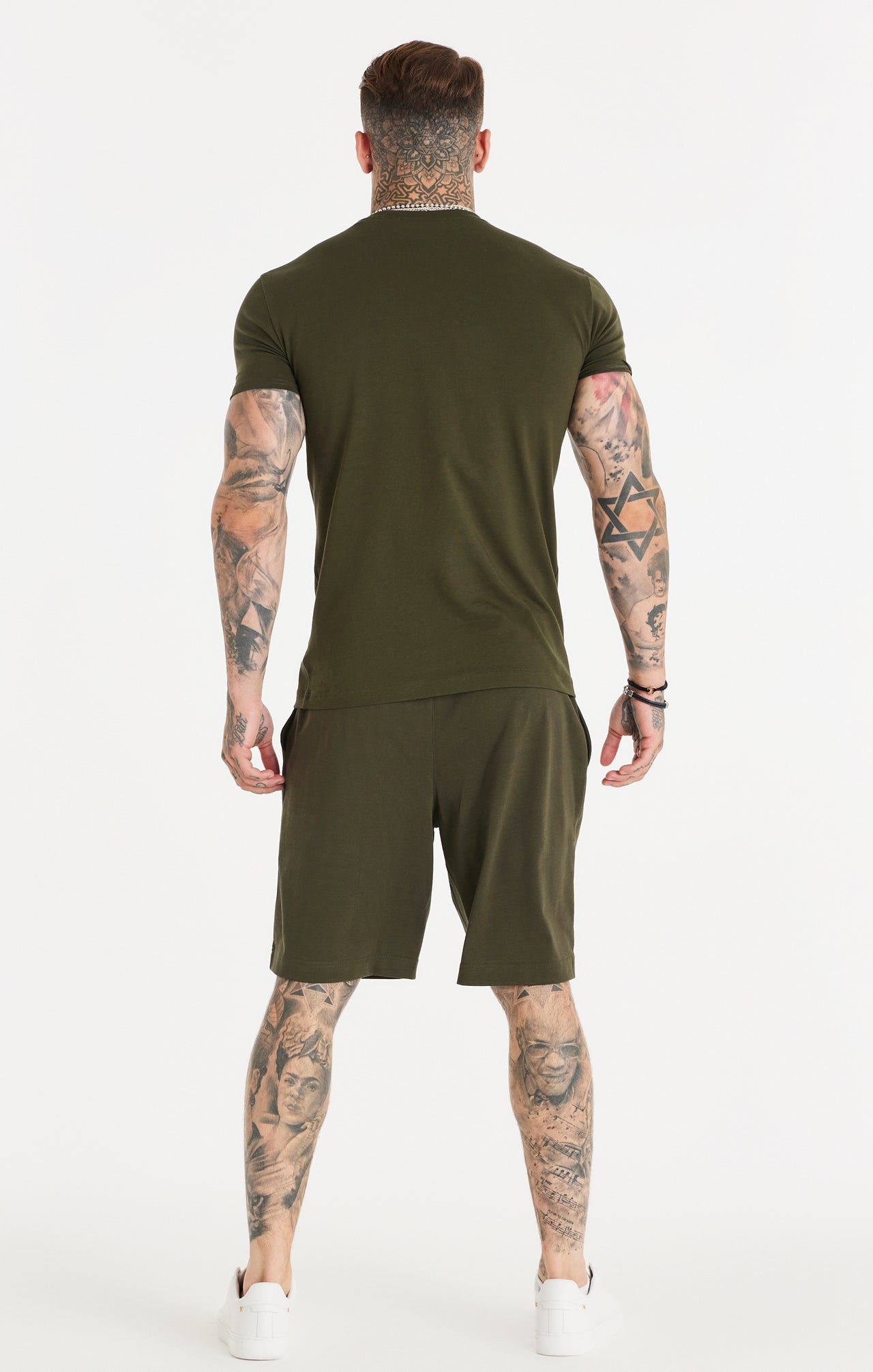 Khaki Muscle Fit T-Shirt (3)