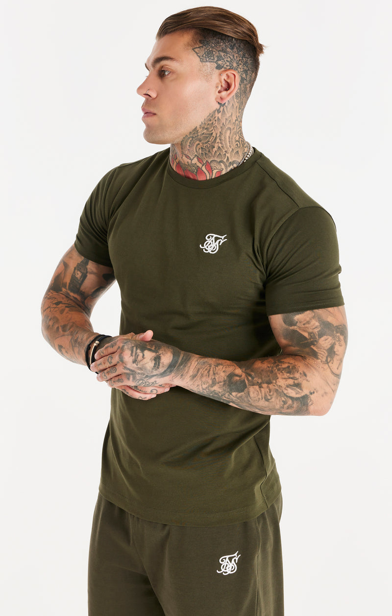 Khaki Muscle Fit T-Shirt