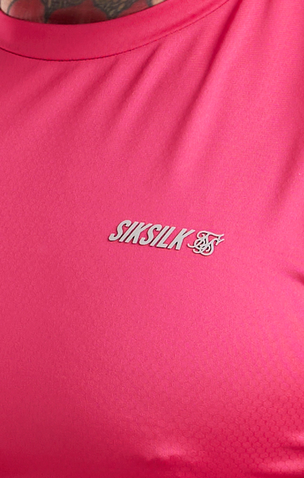 Pink Sports Poly T-Shirt (1)
